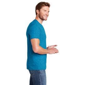 Hanes 4200 X-Temp T-Shirt - Neon Blue Heather
