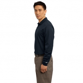 Nike 466364 Long Sleeve Dri-FIT Stretch Tech Polo - Midnight Navy