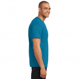 Hanes 5170 ComfortBlend EcoSmart Cotton/Polyester T-Shirt - Teal ...
