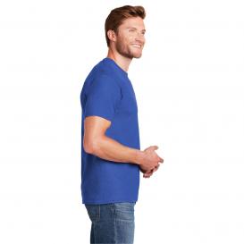 Hanes 5180 Beefy-T 100% Cotton T-Shirt - Deep Royal