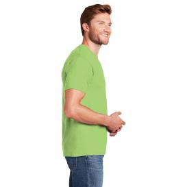 Hanes 5180 Beefy-T 100% Cotton T-Shirt - Lime
