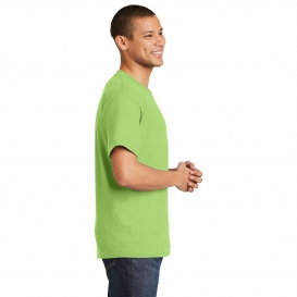Hanes 5180 Beefy-T Cotton T-Shirt - Lime