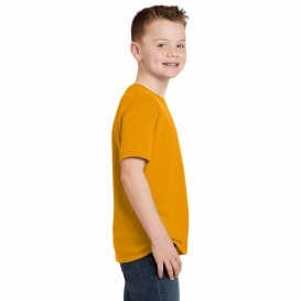 Hanes 5370 Youth EcoSmart Cotton/Polyester T-Shirt - Gold