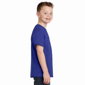 Hanes 5450 Youth Tagless Cotton T-Shirt - Deep Royal
