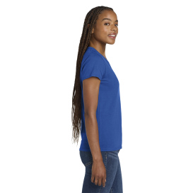 Gildan 5V00L Ladies Heavy Cotton V-Neck T-Shirt - Royal