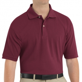 Red Kap 7701 Men\'s Basic Pique Polo - Pocketless - Burgundy