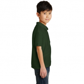 Gildan 8800B Youth DryBlend Jersey Knit Sport Shirt - Forest Green