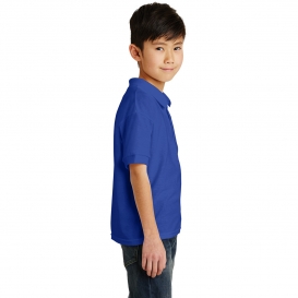 Gildan 8800B Youth DryBlend Jersey Knit Sport Shirt - Royal