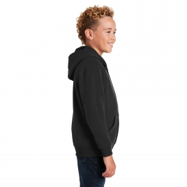 Jerzees 993B Youth NuBlend Full-Zip Hooded Sweatshirt - Black
