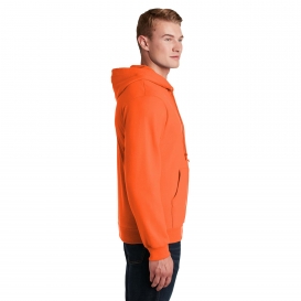 Jerzees 993M NuBlend Full-Zip Hooded Sweatshirt - Safety Orange