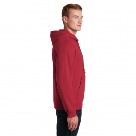 Jerzees 993M NuBlend Full-Zip Hooded Sweatshirt - True Red