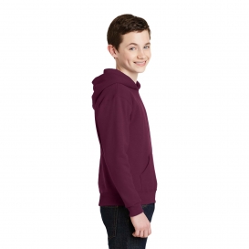 Jerzees 996Y Youth NuBlend Pullover Hooded Sweatshirt - Maroon