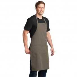 Port Authority A700 Easy Care Extra Long Bib Apron with Stain Release ...