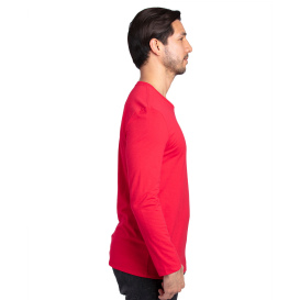 Threadfast 100LS Unisex Ultimate CVC Long-Sleeve T-Shirt - Red