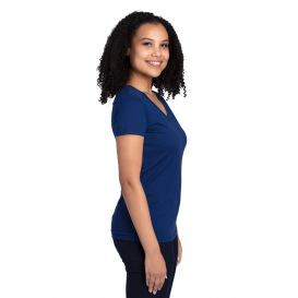 Threadfast 200RV Ladies Ultimate CVC V-Neck T-Shirt - Navy