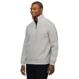 Threadfast 320Q Unisex Ultimate Fleece Quarter-Zip Sweatshirt - Heather Grey