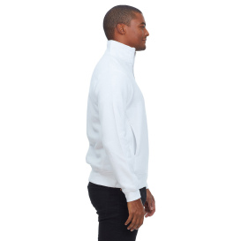 Threadfast 320Q Unisex Ultimate Fleece Quarter-Zip Sweatshirt - White