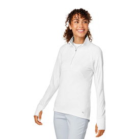 PUMA Golf 533007 Ladies Gamer Golf Quarter-Zip - Bright White