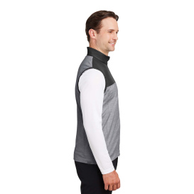 PUMA Golf 537465 Cloudspun Colorblock Vest - Puma Black/Quiet Shade Heather