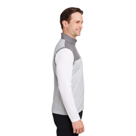 PUMA Golf 537465 Cloudspun Colorblock Vest - Quiet Shade/High Rise Heather