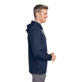 PUMA Golf 537474 Volition Patriotic Hooded Pullover - Navy Blazer