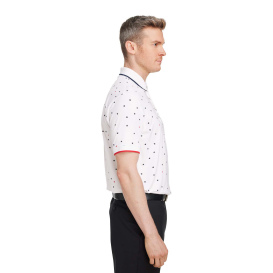 PUMA Golf 537477 Volition Skylight Patriotic Polo - Bright White/Navy Blazer