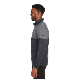 PUMA Golf 595803 Cloudspun Warm Up Quarter-Zip - Puma Black/Quiet Shade