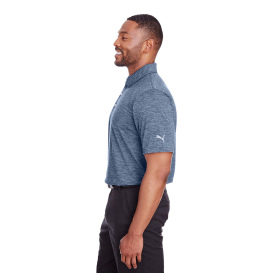 PUMA Golf 596801 Icon Heather Polo - Peacoat