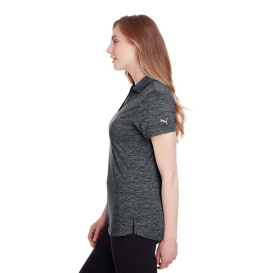 PUMA Golf 596802 Ladies Icon Heather Polo - Puma Black