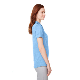 PUMA Golf 597695 Ladies Cloudspun Free V-Neck Polo - Placid Blue Heather