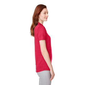 PUMA Golf 597695 Ladies Cloudspun Free V-Neck Polo - Teaberry Heather