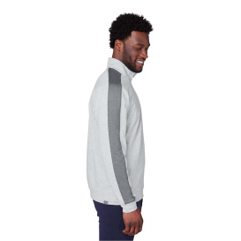 PUMA Golf 599129 Cloudspun Quarter-Zip - High Rise Heather/ Quiet Shade