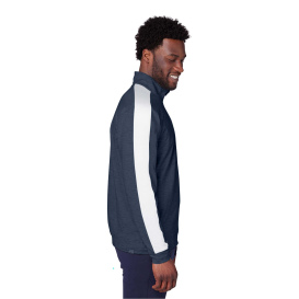PUMA Golf 599129 Cloudspun Quarter-Zip - Navy Blazer Heather/Bright White