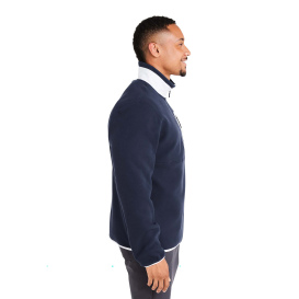 PUMA Golf 628407 Fleece Quarter-Zip - Deep Navy/White Glow