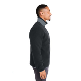 PUMA Golf 628407 Fleece Quarter-Zip - Puma Black/Slate Sky