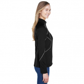 North End 78174 Ladies Gravity Performance Fleece Jacket - Black