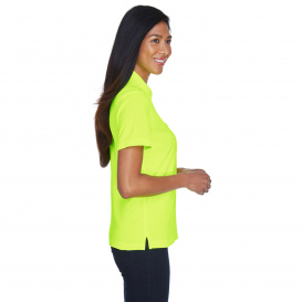 Core 365 78181P Ladies Origin Performance Pique Polo with Pocket - Safety Yellow