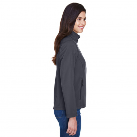 Core 365 78184 Ladies Cruise Two-Layer Fleece Bonded Soft Shell Jacket - Carbon