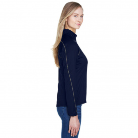 North End 78187 Ladies Radar 1/4-Zip Performance Long Sleeve Top - Classic Navy