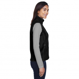 Core 365 78191 Ladies Journey Fleece Vest - Black