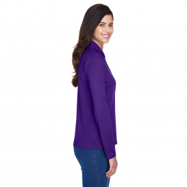 Core 365 78192 Ladies Pinnacle Performance Long Sleeve Pique Polo - Campus Purple