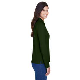 Core 365 78192 Ladies Pinnacle Performance Long Sleeve Pique Polo - Forest