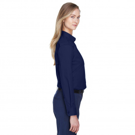 Core 365 78193 Ladies Operate Long Sleeve Twill Shirt - Classic Navy
