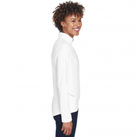UltraClub 8230L Ladies Cool & Dry Sport Quarter-Zip Pullover - White