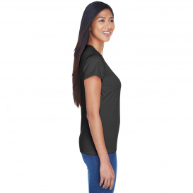 UltraClub 8420L Ladies Cool & Dry Performance Interlock T-Shirt - Black