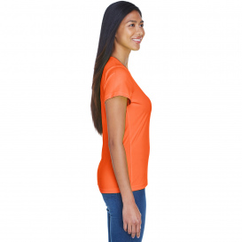 UltraClub 8420L Ladies Cool & Dry Performance Interlock T-Shirt - Bright Orange