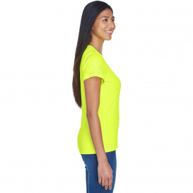 UltraClub 8420L Ladies Cool & Dry Performance Interlock T-Shirt - Bright Yellow