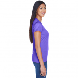 UltraClub 8420L Ladies Cool & Dry Performance Interlock T-Shirt - Purple
