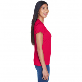 UltraClub 8420L Ladies Cool & Dry Performance Interlock T-Shirt - Red