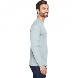 UltraClub 8422 Men\'s Cool & Dry Sport Long-Sleeve Performance Interlock T-Shirt - Grey